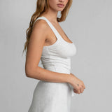 SOMI Core Basic Lounge Rib Jersey Muscle Tee Tank Top
