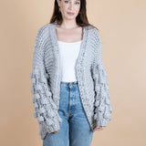 Knit Cardigan with Bauble Sleeves