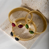 Stone Bangle Bracelet