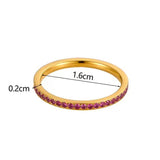 18K STAINLESS STEEL TARNISH FREE BAND RING | 40R148