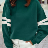 Varsity Striped Sweatshirt