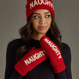 "Naughty" Knit Pom Hat