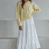 W2536 | Knit Polyester Acrylic Sweater Crew Neck Cardigan