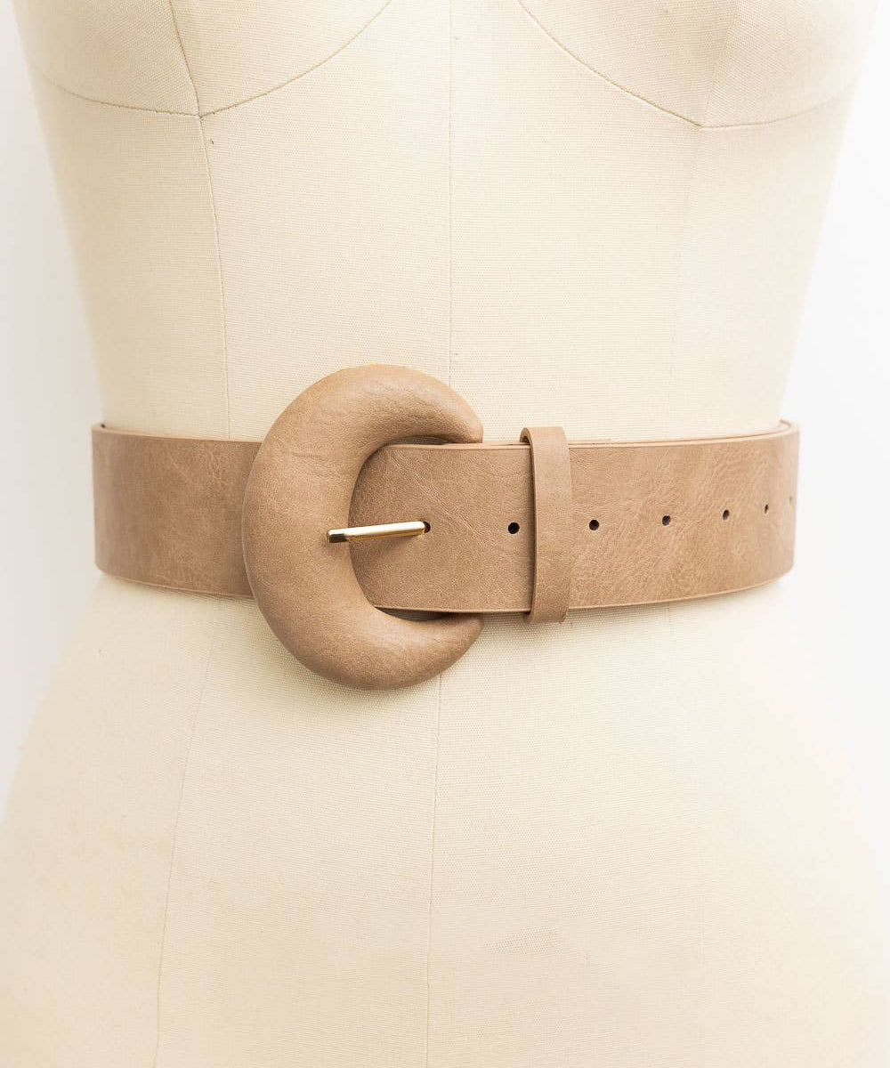 D-Ring Style Weathered Leather Belt