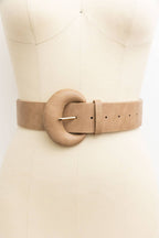 D-Ring Style Weathered Leather Belt