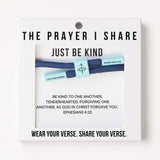 JUST BE KIND Christian Cord Bracelet | Bible Verse Gifts