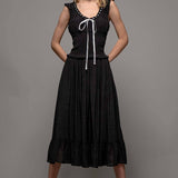 Smocked Ruffle Dotted Dress