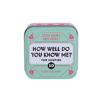 After Dinner Amusements: How Well Do You Know Me? For Couples