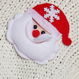 Holiday Applique Button Front Cropped Knit Cardigan Sweater