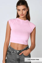 Exposed Seam Crop Top