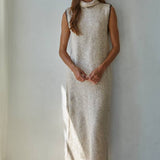 Sleeveless Knit Bodycon Maxi Dress