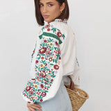 Floral Embroidered Blouse