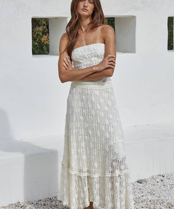 Lace Midi Skirt
