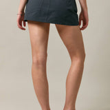 LOW WAIST GROMMET DETAIL MINI SKORT