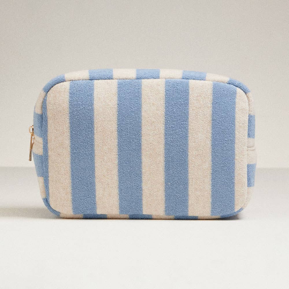 Striped Pattern Makeup Bag