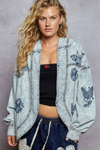 Vintage Embroidered Denim Jacket