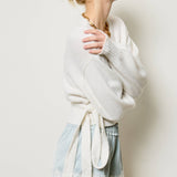 Wrap Tie Knit Sweater