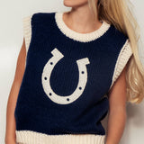 Horseshoe Knit Sweater Vest