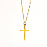 Tirza 18K Gold Non-Tarnish Small Cross Necklace
