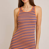 Sleeveless Round Neck Ribbed Sweater Dress