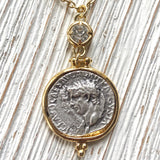 Greek Coin Pendant Necklace