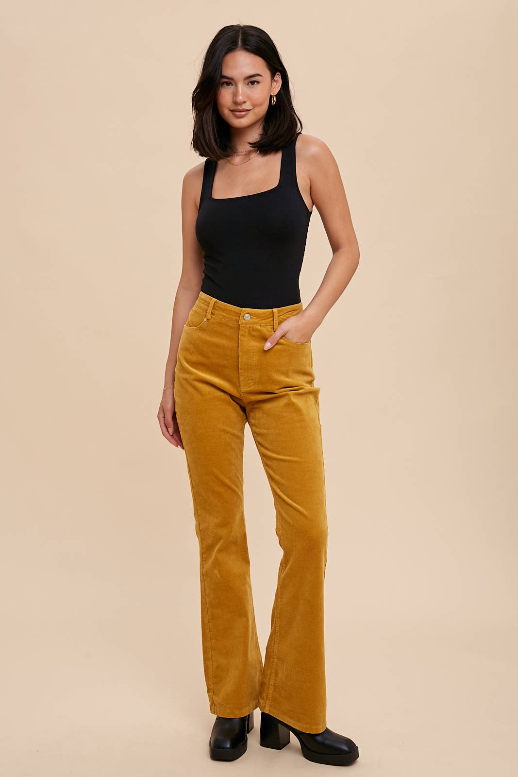 Flared Corduroy Pants
