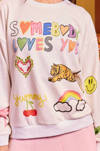 'Somebody Loves You' Graphic Sweatshirt