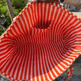 Coral Tiger Design Cotton Tote Bag