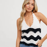 Halter Sweater Knit Cami Top
