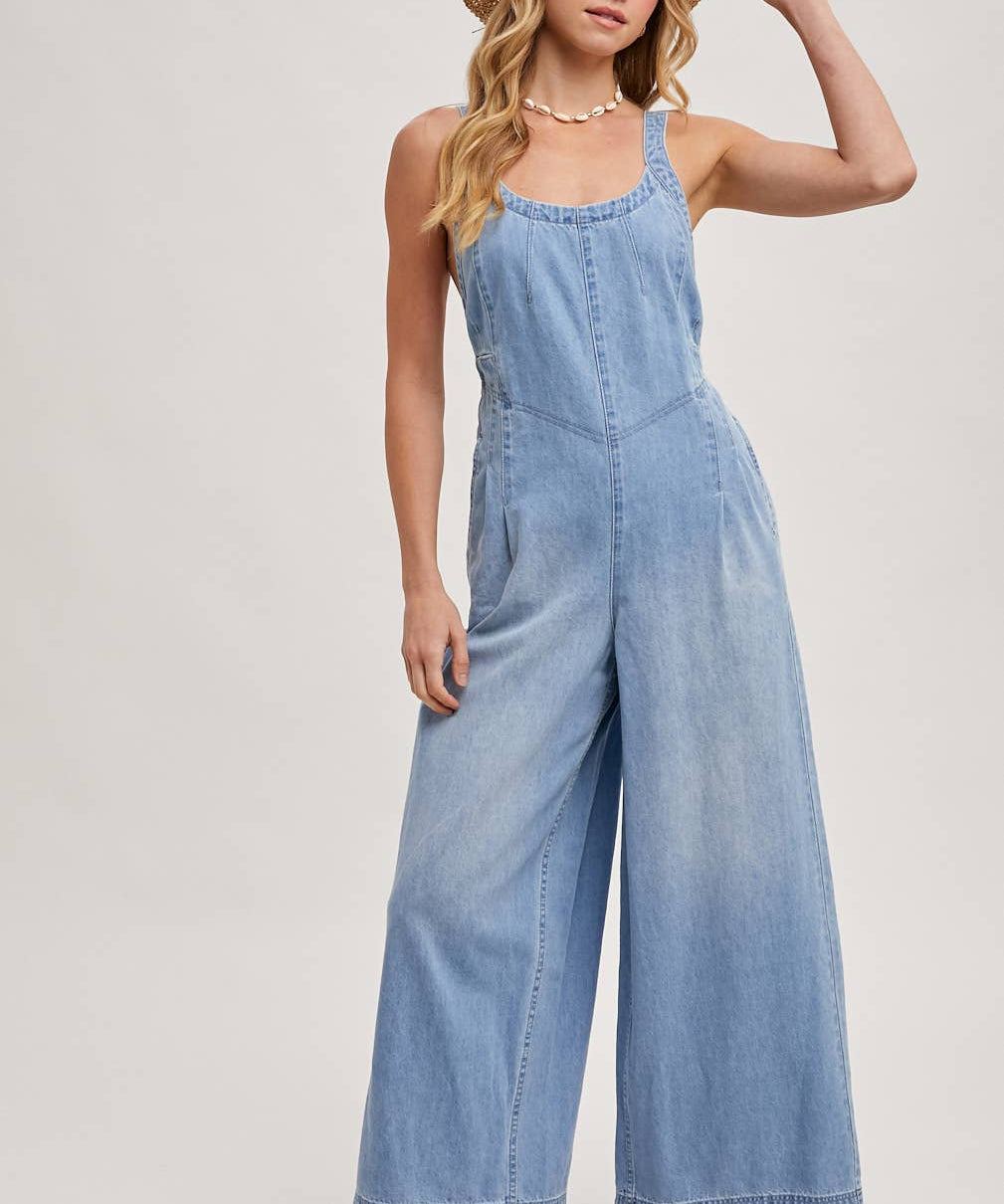 Denim Overall Jumpsuit