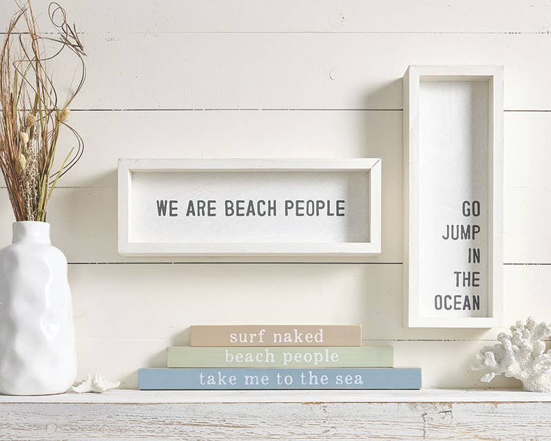 Face to Face Wood Sign - Jump In The Ocean