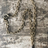 Dainty Hammered Cross Necklace