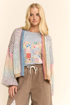 Pastel Rainbow Stripe Cardigan