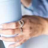 Silpada 'Simplex Cross' Textured Ring