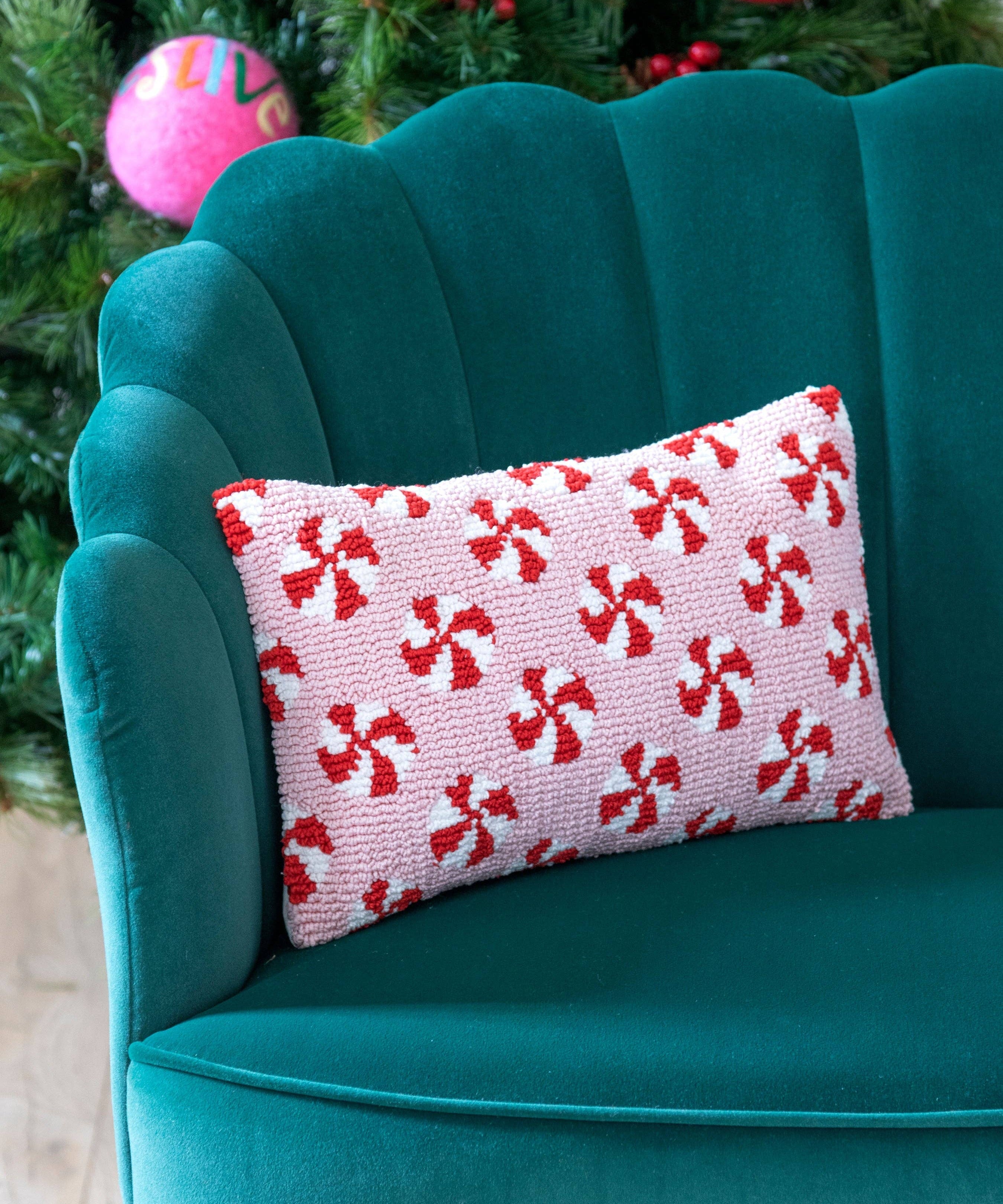 Pink Peppermint Pillow