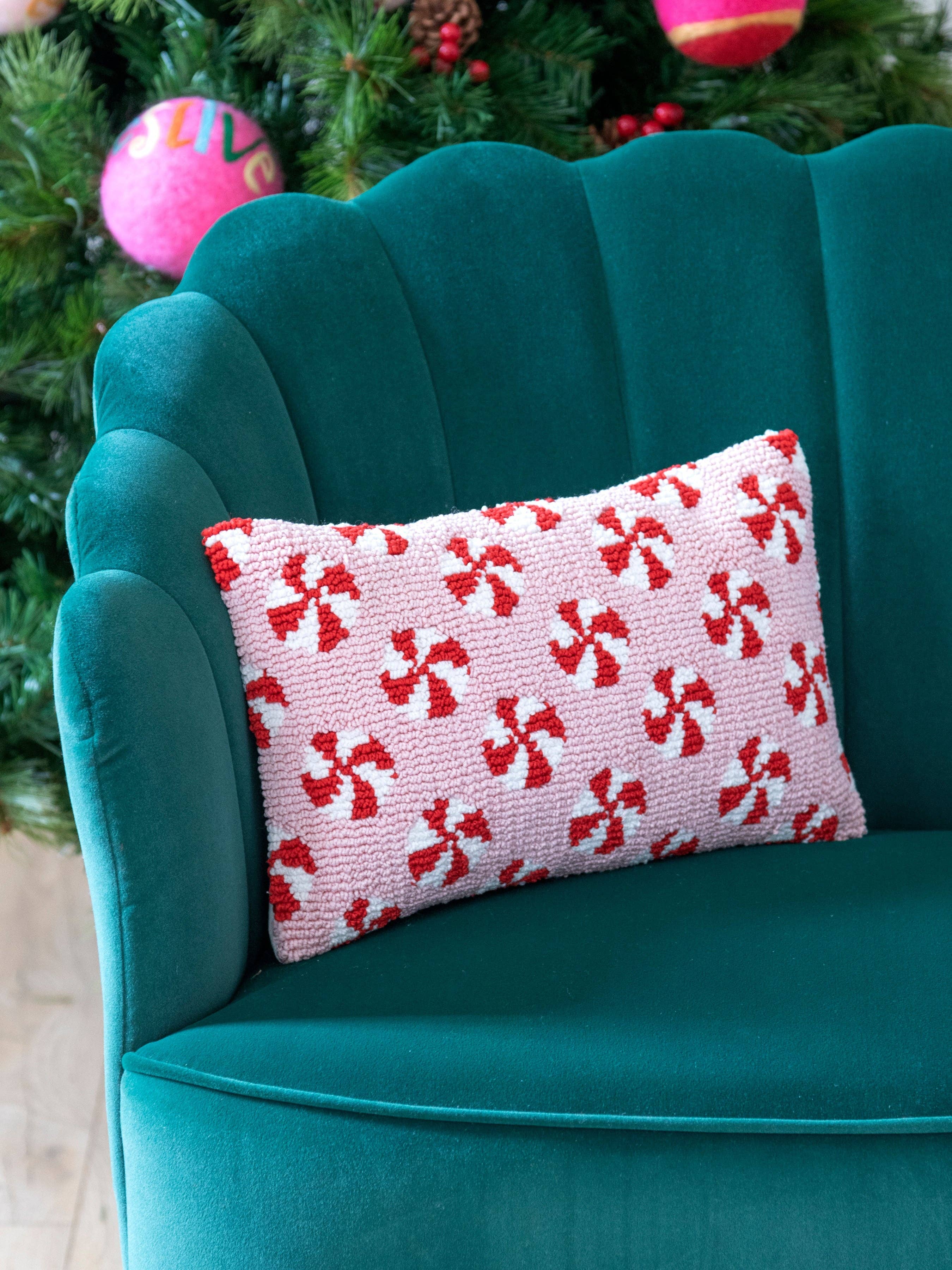 Pink Peppermint Pillow