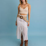 Bohemian Wide Natural Jute Waist Belt