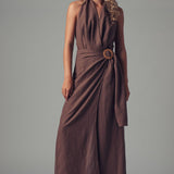 Halter Wide-Leg Jumpsuit