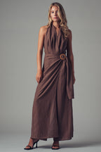 Halter Wide-Leg Jumpsuit