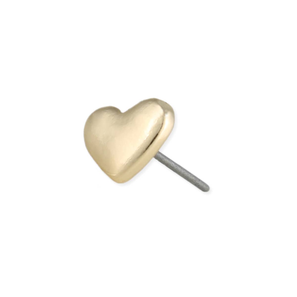 "The Kiss" Fine Art Gold Heart Earrings