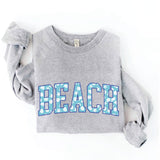 BEACH WITH PATTERN Graphic Sweatshirt