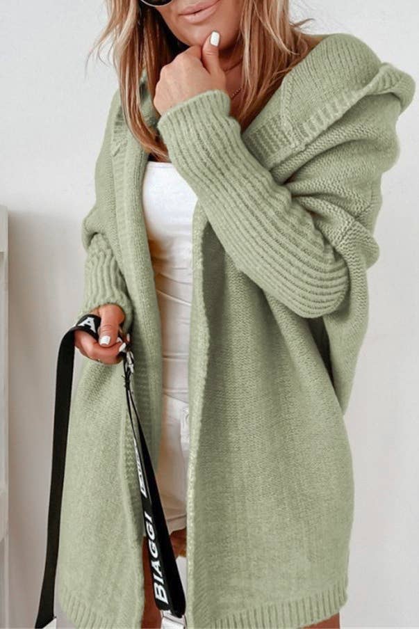 Hooded Long Cardigan