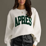 White "Apres" Sweatshirt
