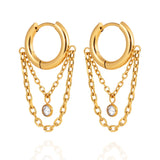 Layered Chain Huggies Water Resistant