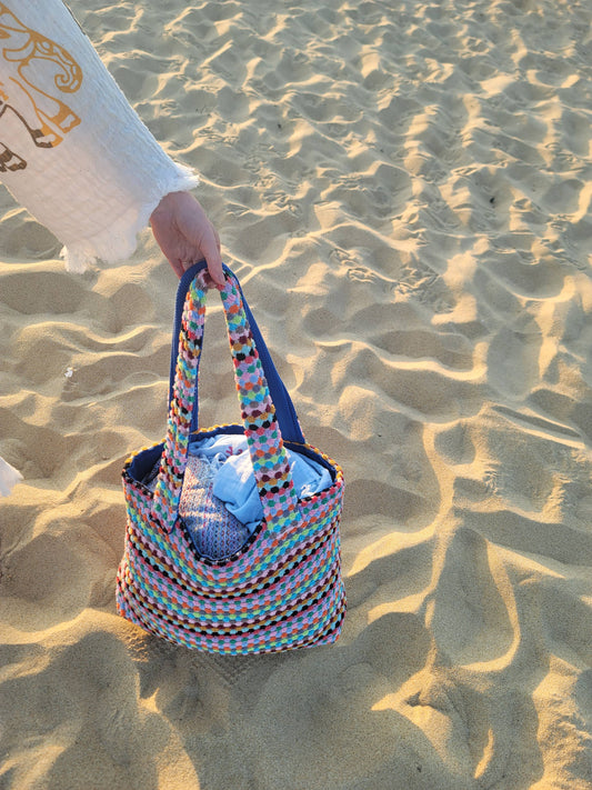 Handwoven Beach Tote Bag