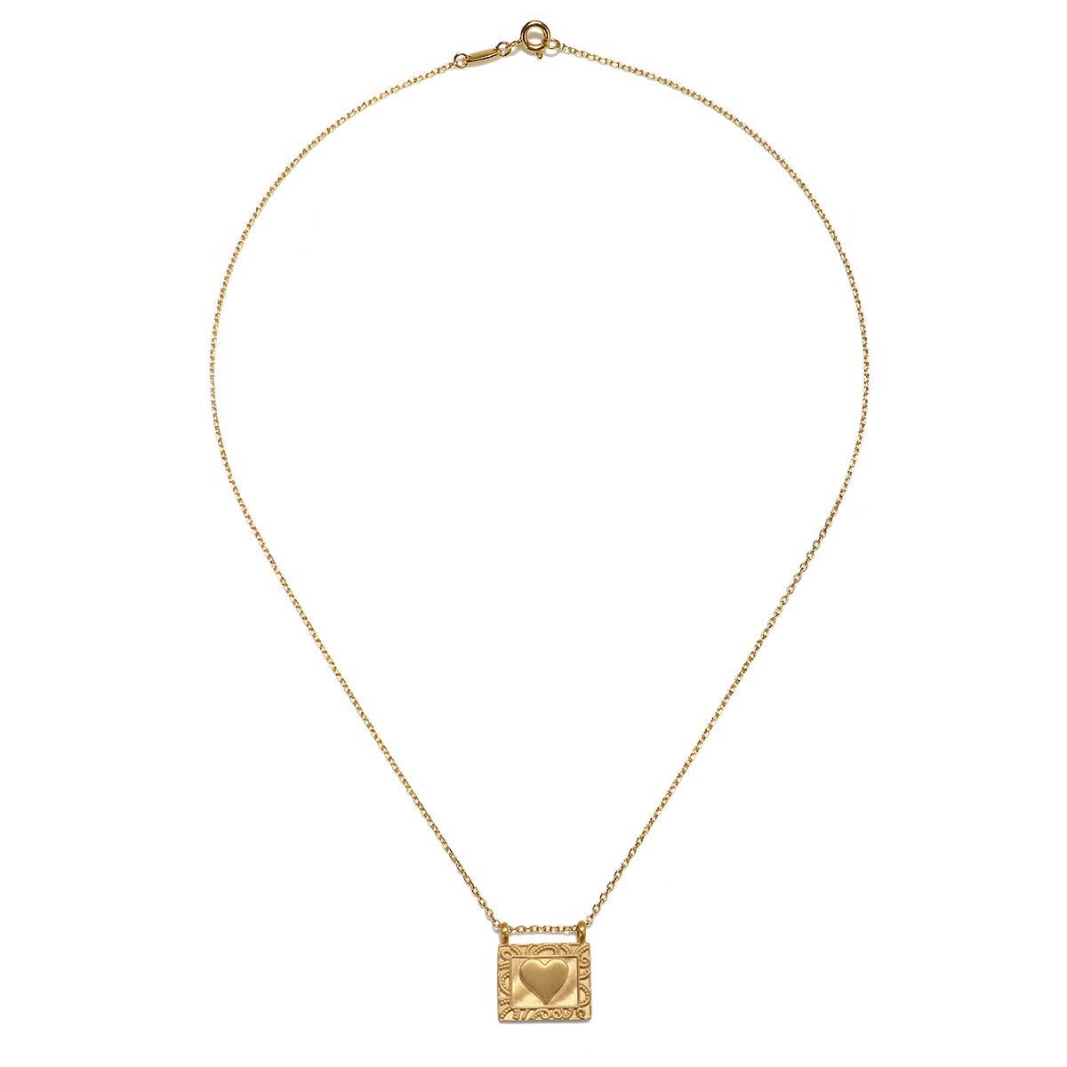 Heart Centered Gold Necklace
