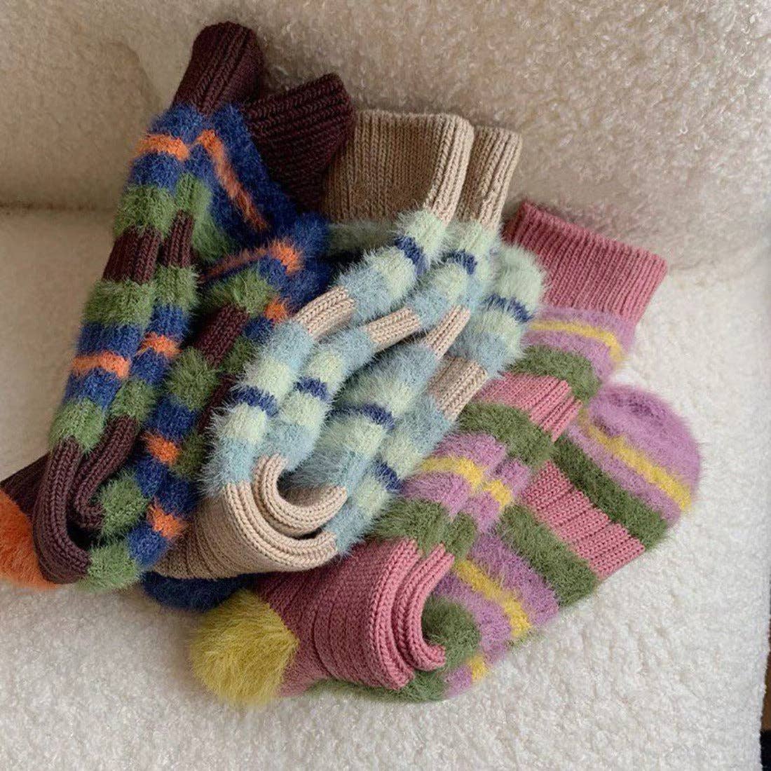 Thick Striped Winter Warm Socks