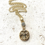 Coin Medallion Charm Necklace