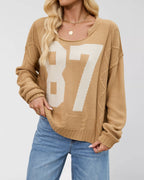 '87' Thick Knit Sweater