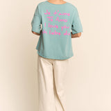Garment-Wash Love Graphic Tee